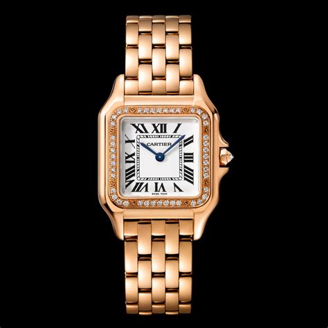 cartier womens watch rose gold|cartier rose gold watch price.